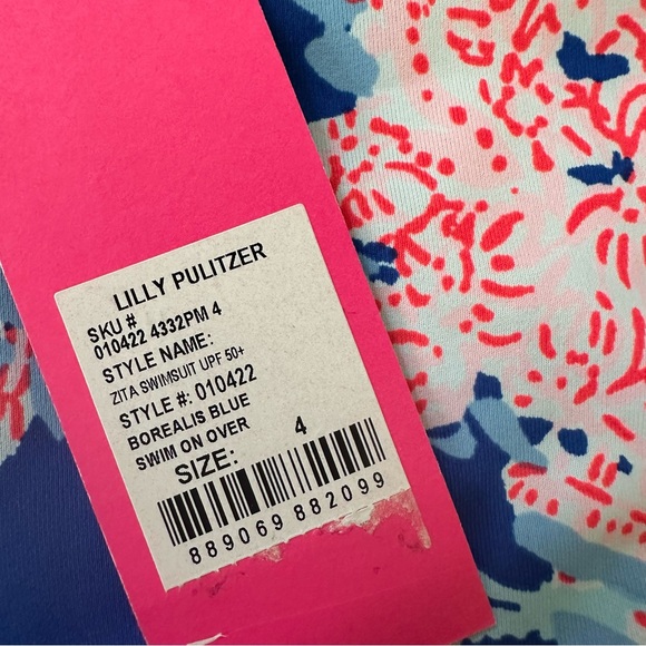 Lilly Pulitzer Girls Zita UPF 50+ Swimsuit - Swim on Over - Picture 3 of 4